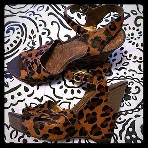 Sam Edelman Calf Hair Platform Heel